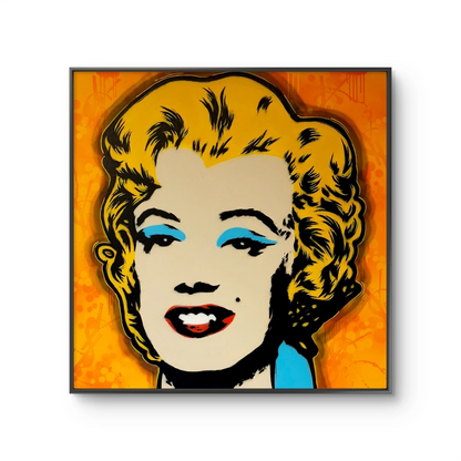 Kunstverket "Warhol Marilyn, orange" av den norske kunstneren Salke1