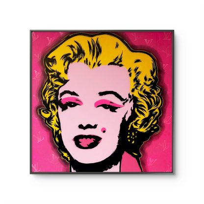 Kunstverket "Warhol Marilyn, orange" av den norske kunstneren Salke1