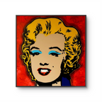 Kunstverket "Warhol Marilyn, red" av den norske kunstneren Salke1