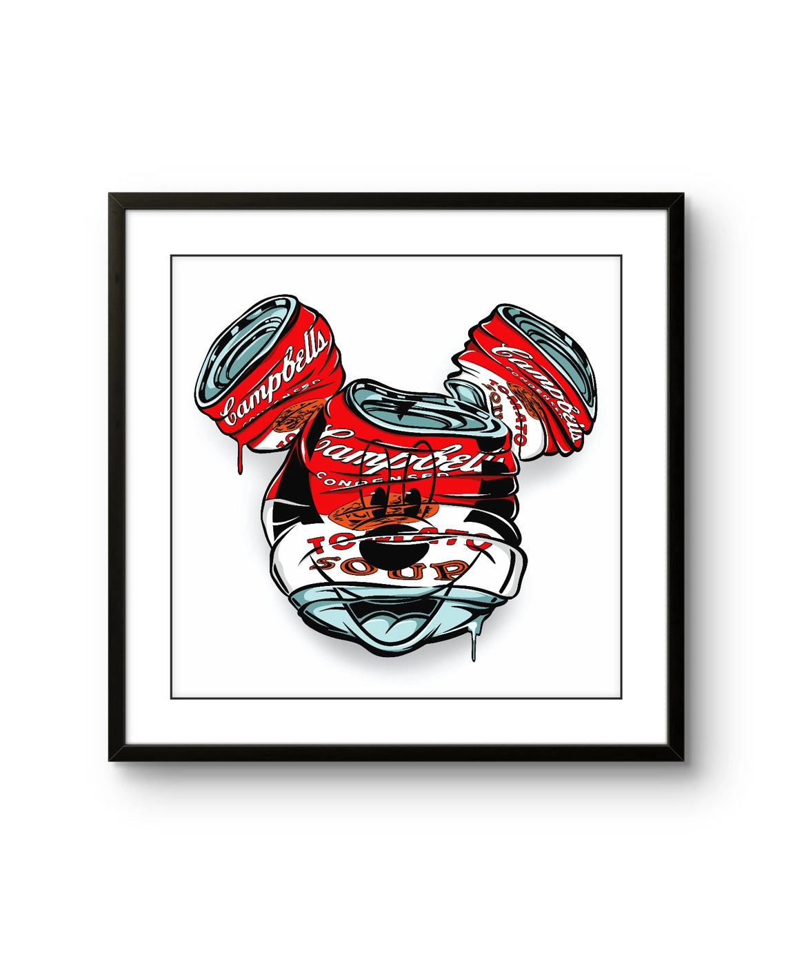 Kunsttrykket "Warhol soup" på kunstpapir, signert og nummert. 