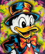 Detaljebilde av kunstverket "Way back when, Oldschool scrooge" 