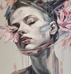 Trykket på lerret leveres med sveveramme