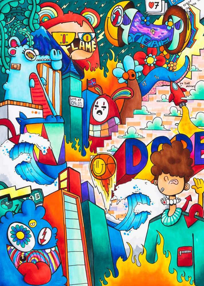 Se og opplev kunstverket i vårt galleri på Tjuvholmen.