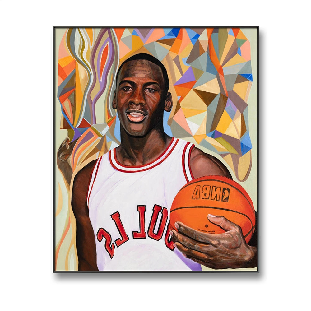 Young Jordan et maleri av David Obi