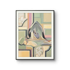 Alba innrammet med glass. 