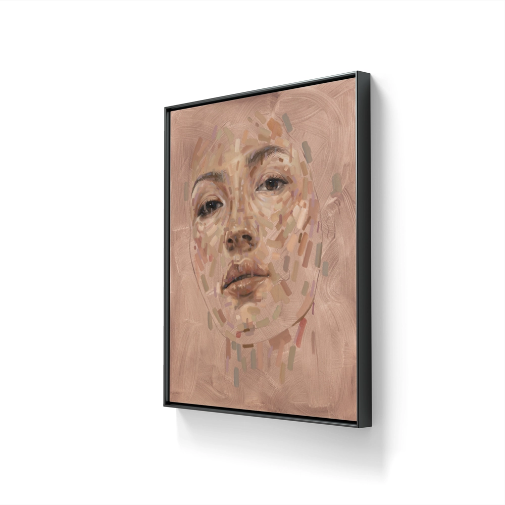 Kunstverket leveres med sort sveverammet