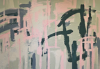 Detaljebilde av maleriet "Among the threes" 