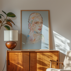 Fine art giclée trykket "Anker" kommer i tre ulike størrelser. 
