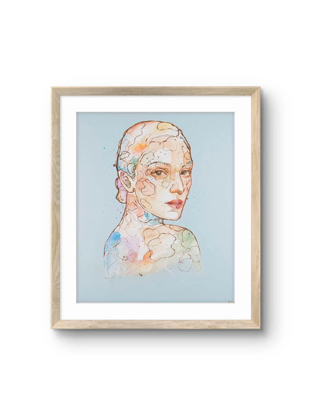 Fine art giclée trykket "Anker" av den norske kunstneren Lea Alstad, signert og nummerert i et begrenset opplag
