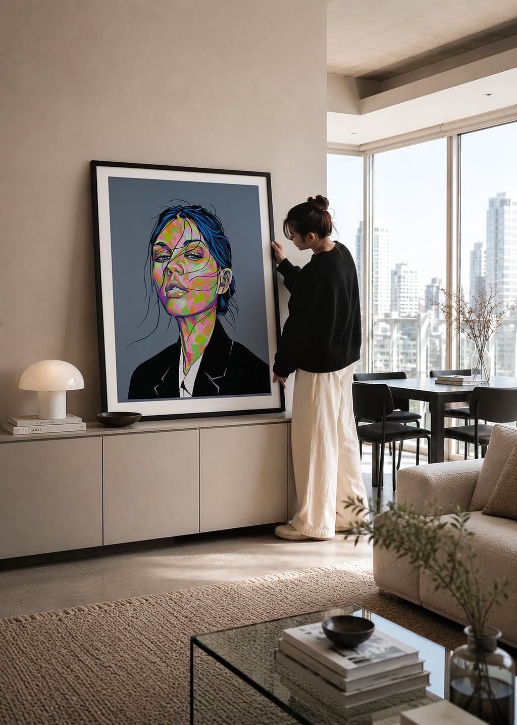 Kunsttrykket "arrogant" er signert og nummerert i et begrenset opplag på 60 stk. Kommer i to ulike størrelser: 60 x 72,5 cm og 80 x 97 cm.