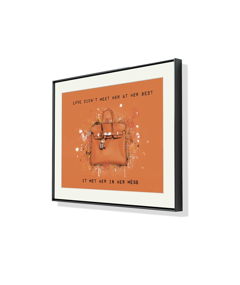 Birken orange kan du få innrammet, ta kontakt for å få hjelp. 