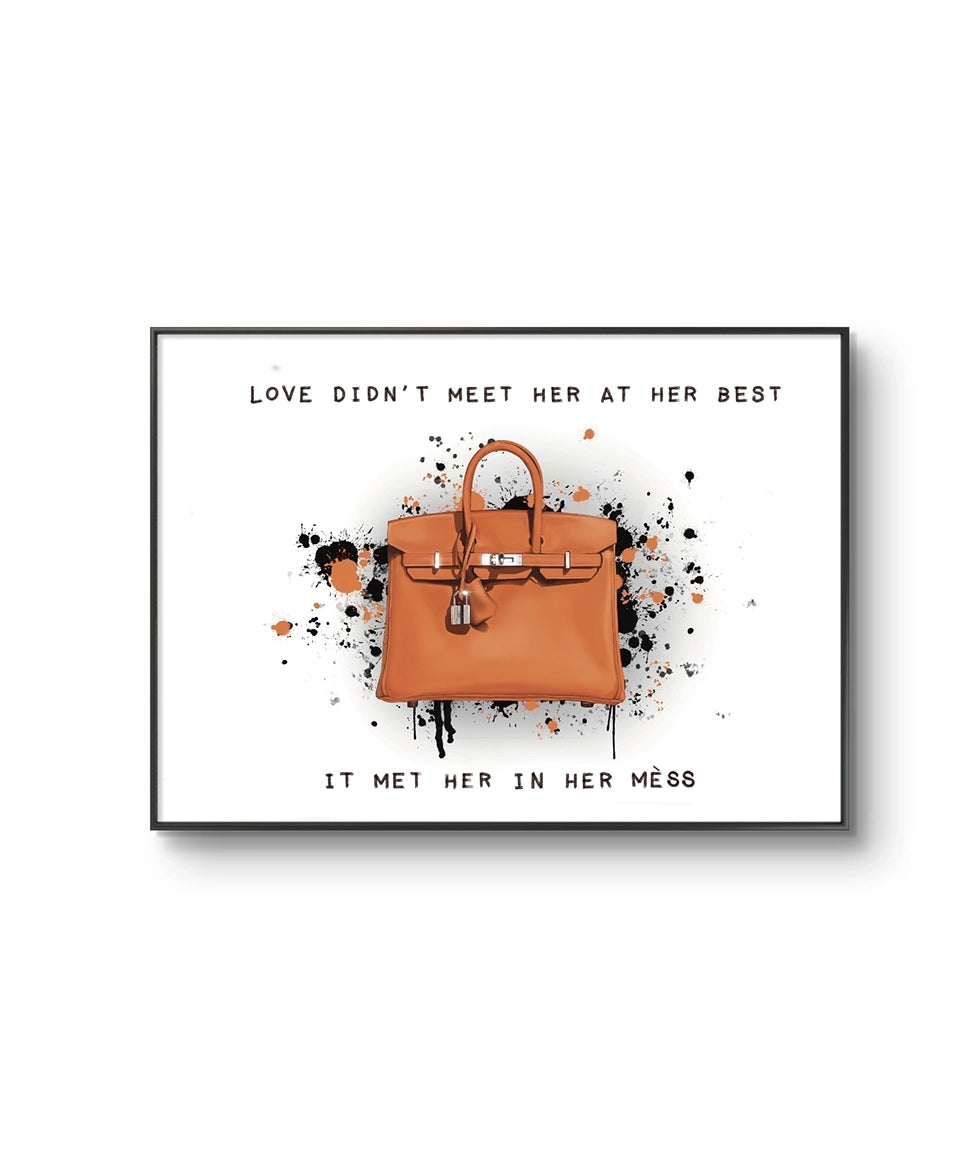 Birken Vanilla et dga trykk av den anonyme norske kunstneren NoBo