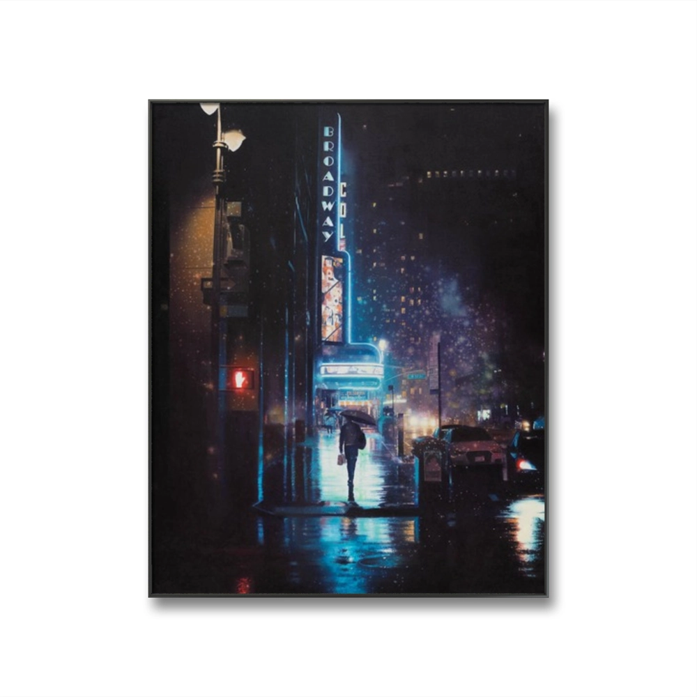 Fine art giclée kunsttrykket "Brodway 01" av den norsk-vietnamesiske samtidskunstneren An Doan Nguyen. Signert og nummerert i begrenset opplag