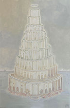 Detaljebilde av maleriet "Consciousness Evolution"