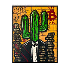 Crypto Cactus leveres med sort ramme.