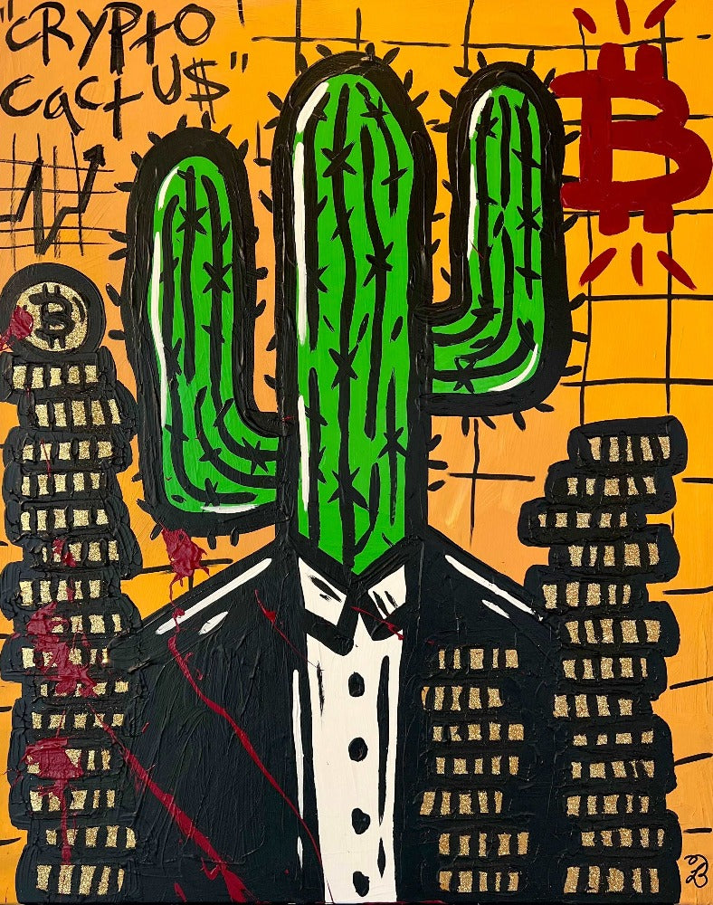 Crypto Cactus et kunstverk av Lavrans Borgen