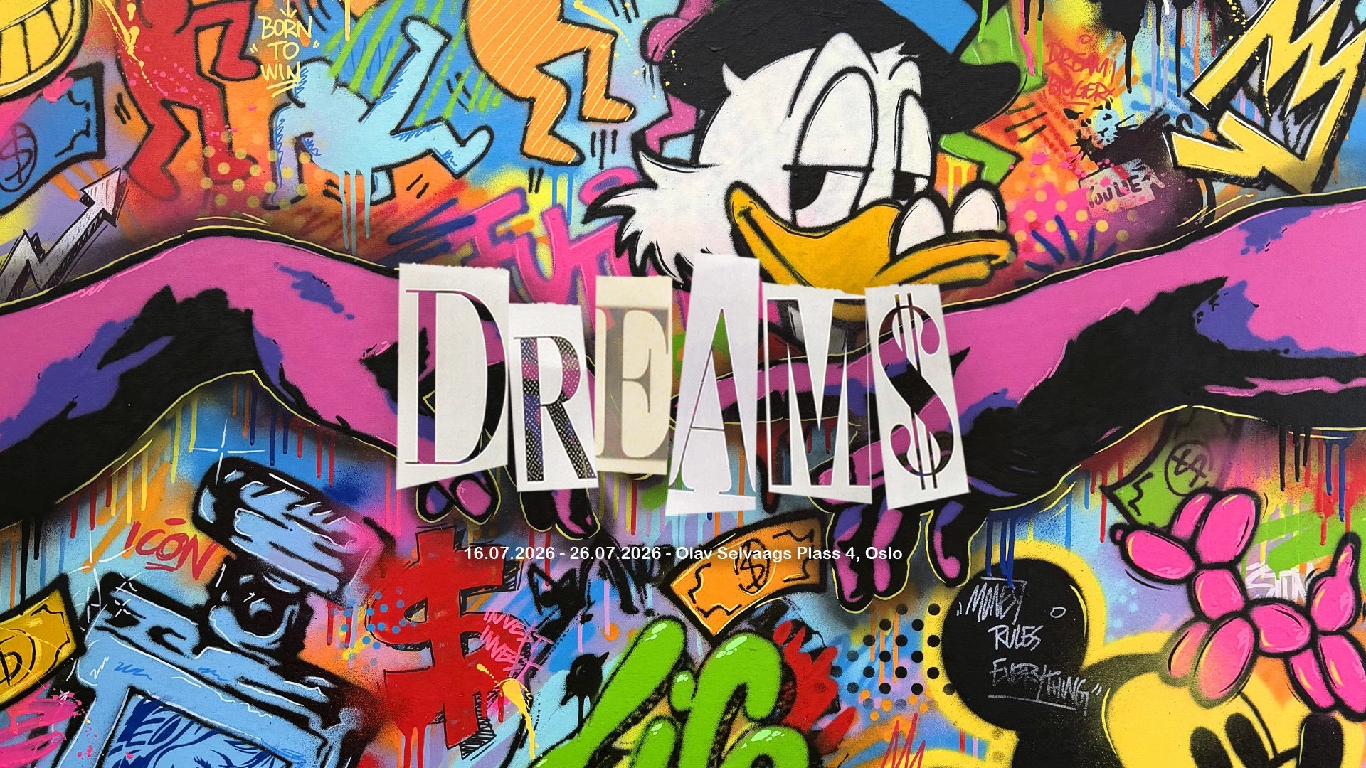 Dreams - en kunstutstilling av Salke1 i galleri M35 på Tjuvholmen