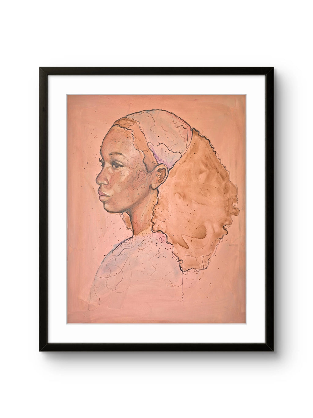 Fine art giclée trykket "Etterklang 2" av den norske kunstneren Lea Alstad, signert og nummerert i et begrenset opplag