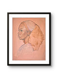 Fine art giclée trykket "Etterklang 2" av den norske kunstneren Lea Alstad, signert og nummerert i et begrenset opplag