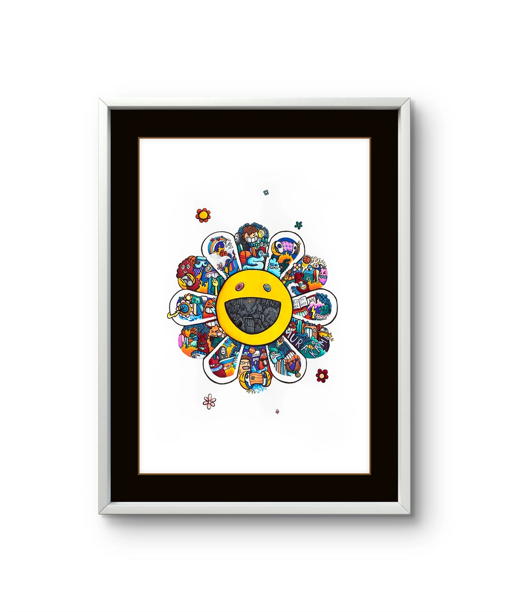 Kunstverket "Flower Power" av den norske kunstnere Pancx.