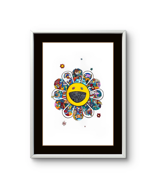 Kunstverket "Flower Power" av den norske kunstnere Pancx.