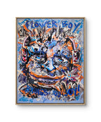 Maleriet "Flowerboy" av den norske samtidskunstneren Bjørge Rødfjell.