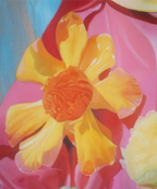 Detaljebilde av maleriet "Flowernaut"