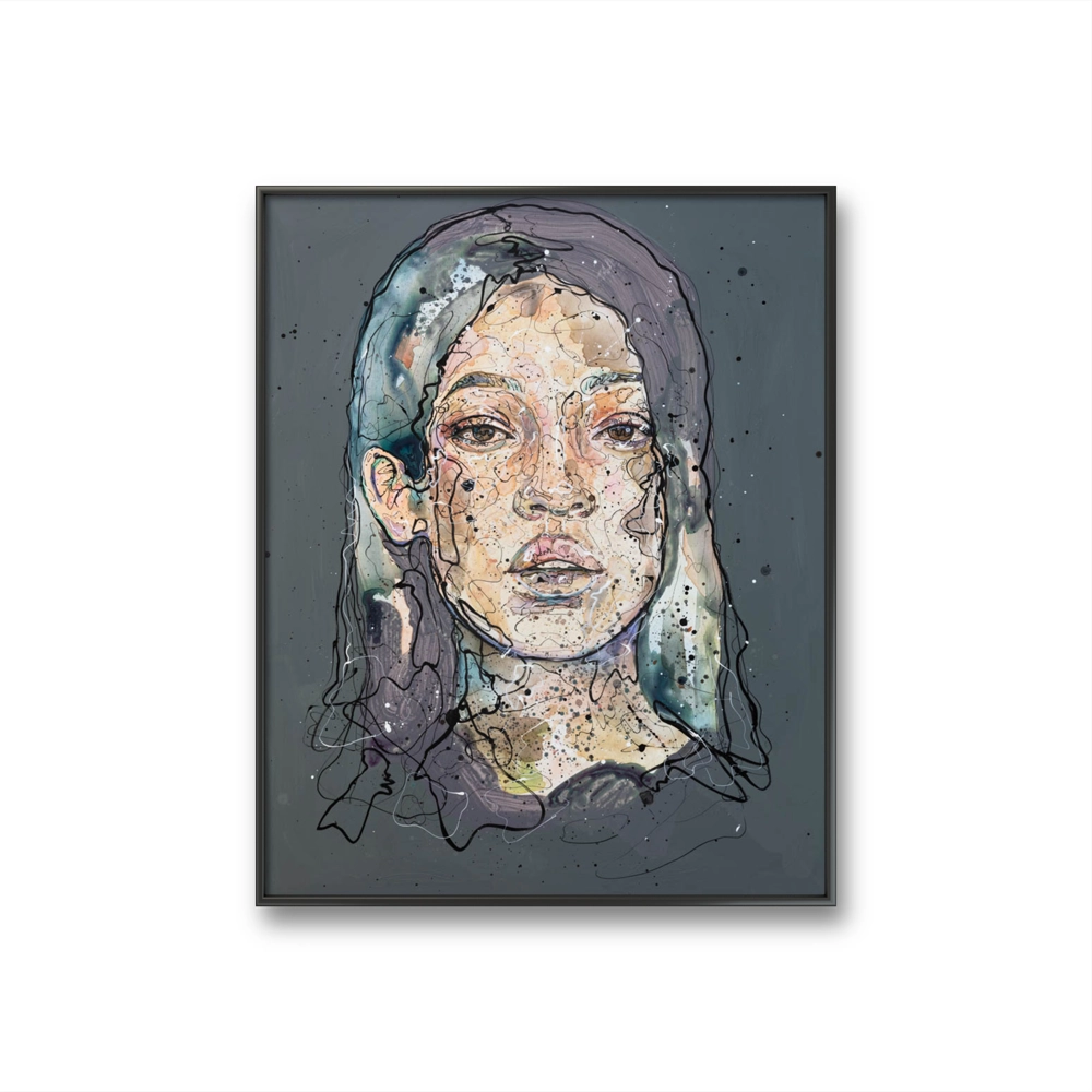 Forest 2 av Lea Alstad et kunsttrykk på kunstpapir og lerret