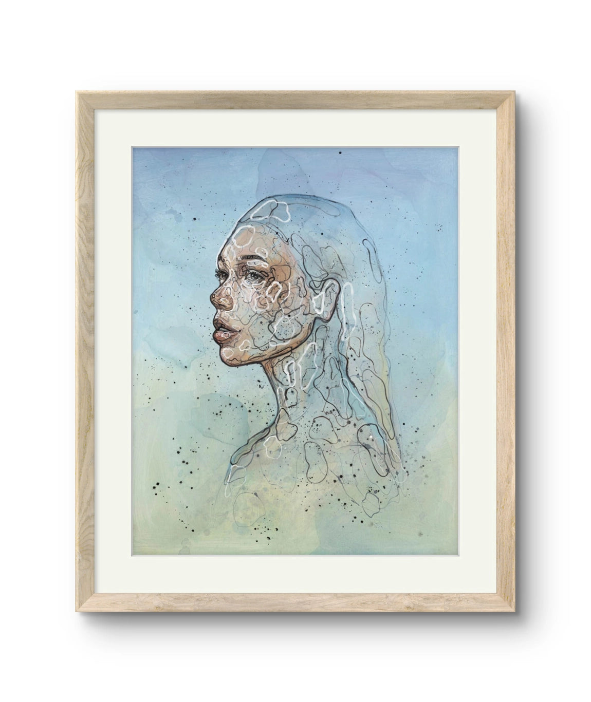 Fine art giclée trykket "Forever" av den norske samtidskunstneren Lea Alstad. Signert og nummerert i begrenset opplag