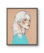 Maleriet "Fryktløs" av den norske samtidskunstneren Lea Alstad