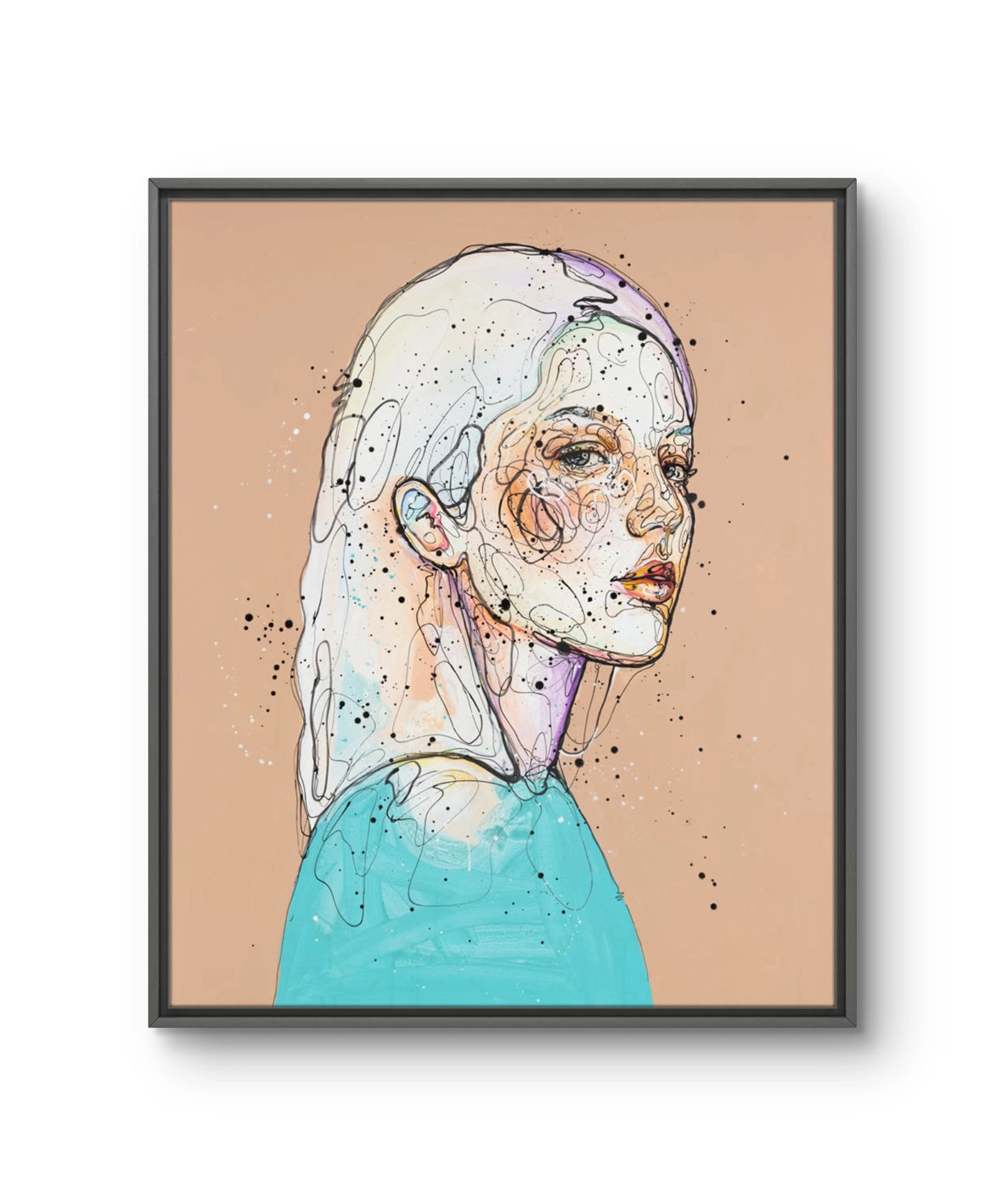 Maleriet "Fryktløs" av den norske samtidskunstneren Lea Alstad