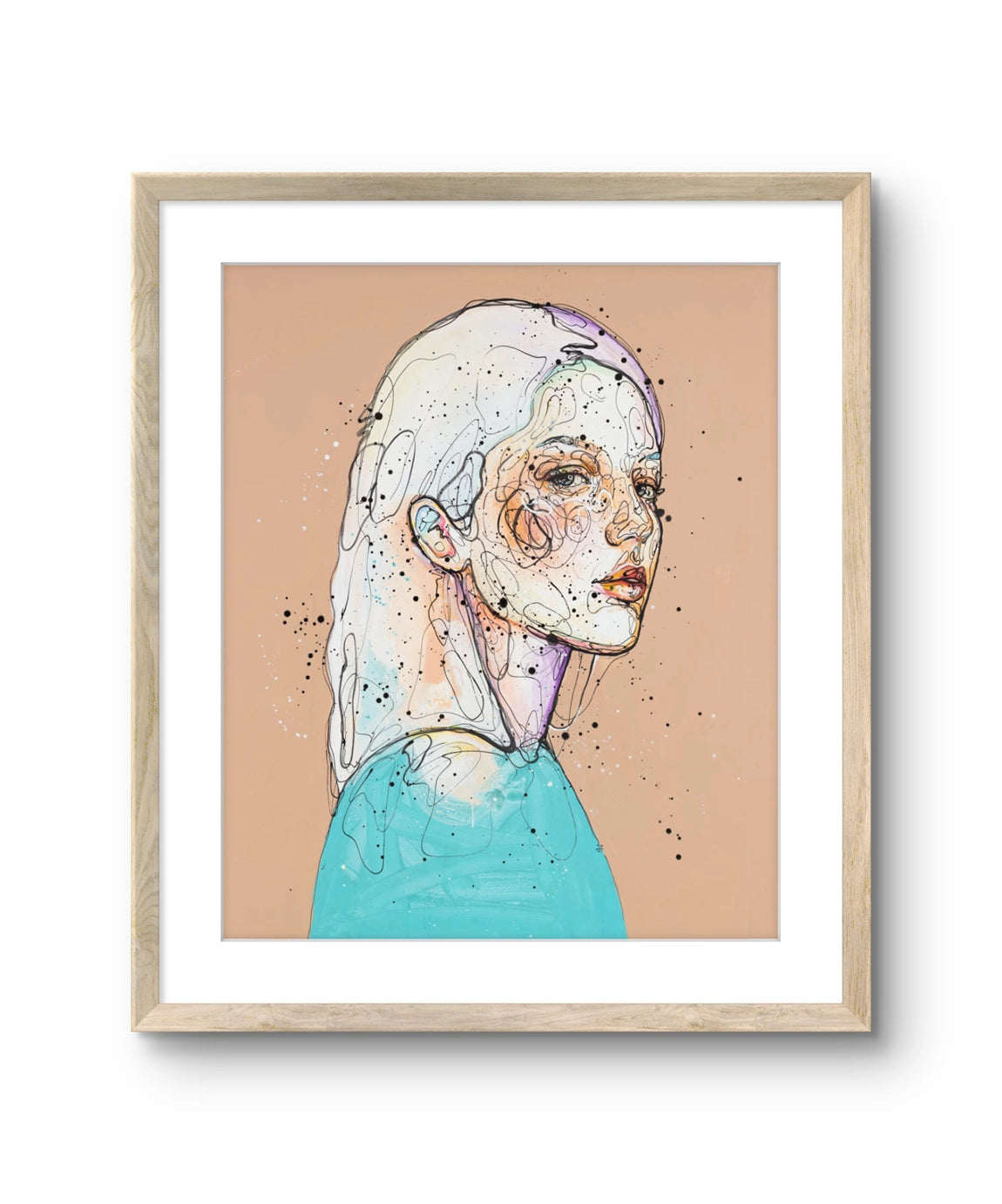 Kunsttrykket Fryktløs kommer i tre ulike størrelser og er trykket på to ulike medium: