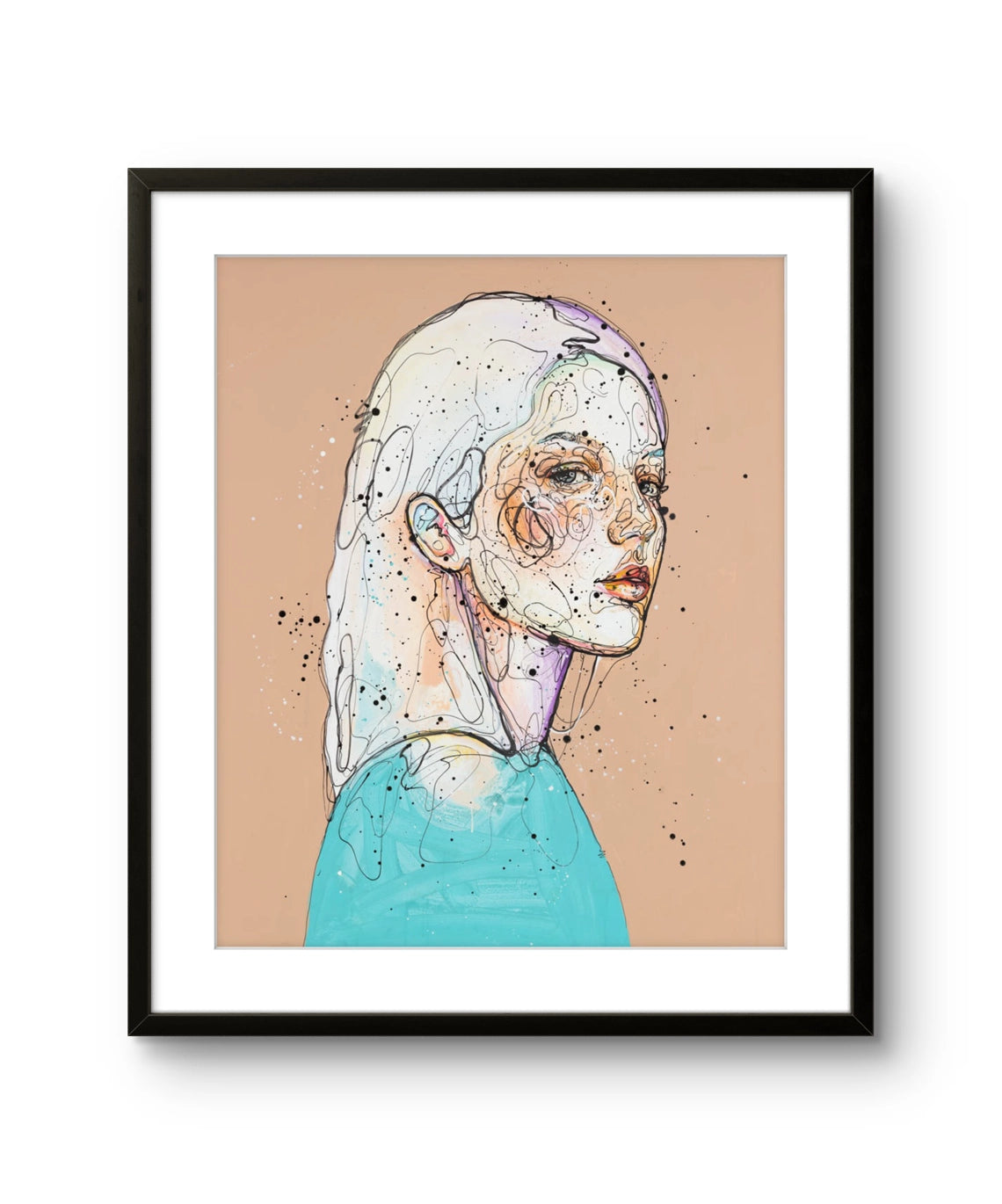 Fine art giclée trykket "Fryktløs" av den norske kunstneren Lea Alstad.