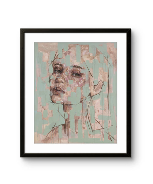 Fine art giclée kunsttrykket "Growth" av den norske kunstneren Lea Alstad. Signert og nummerert i begrenset opplag. Dette trykket er ferdig rammet inn.