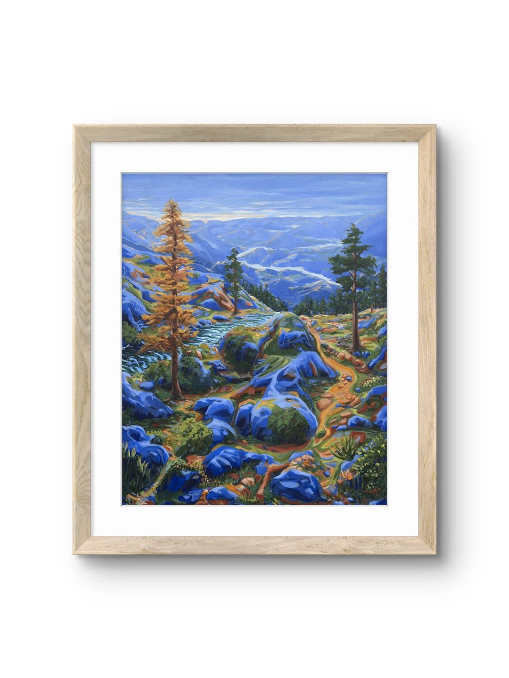 Fine art giclée trykket "Hel ved" på kunstpapir, signert og nummerert, i størrelsen 48 x 60 cm 