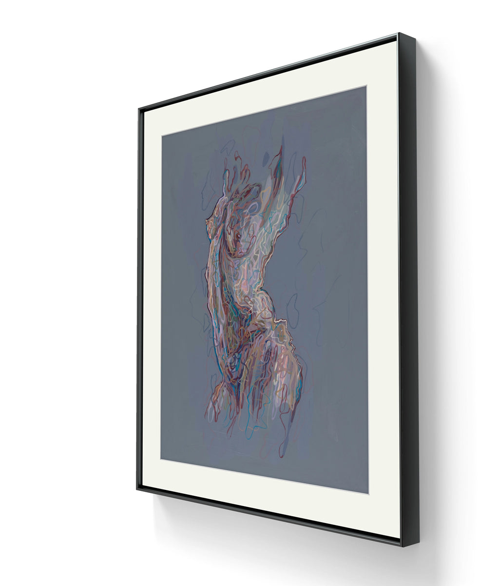 Ønsker du innramming av trykket "Here and now" av Lea Alstad så bistår galleri M35.