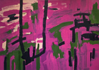 Detaljebilde av maleriet "Into the future" 