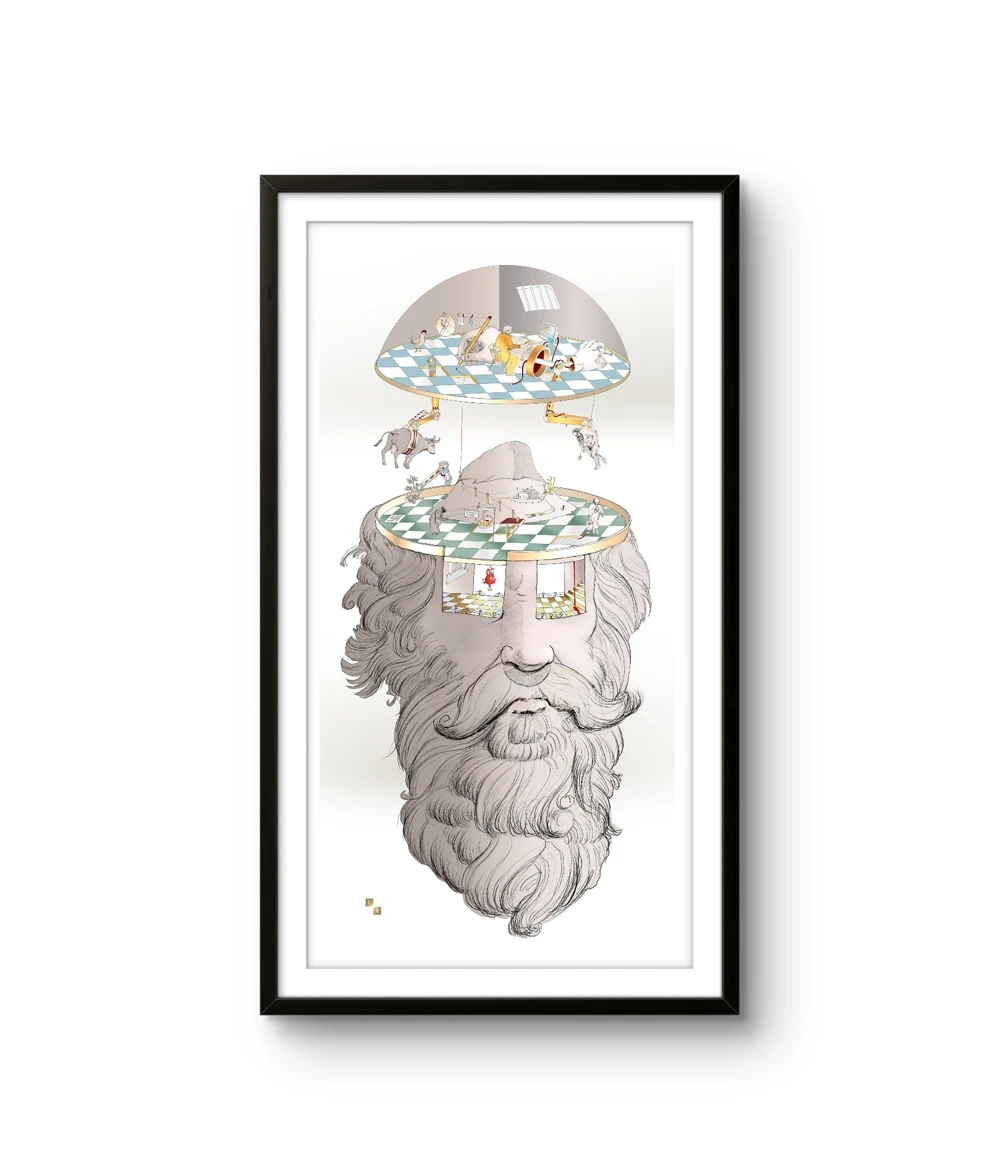 Fine art kunsttrykk "Isak" av den norske kunstnerduoen Johan Reisang og Ela Buria.