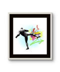Fine art trykket "Kick" av den norske kunstneren Espen Dalen. 