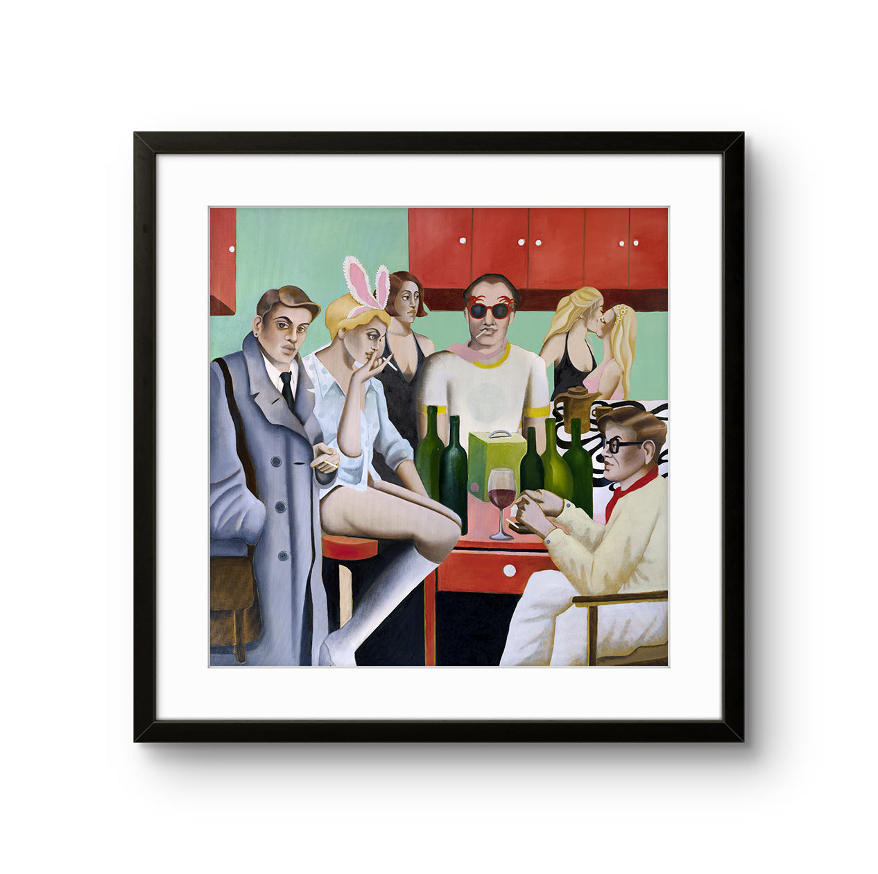 Kunsttrykket «Kitchen» kommer i flere størrelser på kunstpapir. 