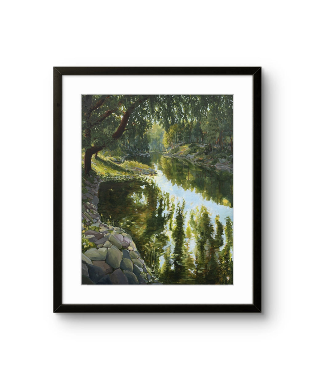 Fine art giclée trykket "Kom nærmere" av den norske kunstneren Sebastian Slotte, signert og nummeret i et begrenset opplag.