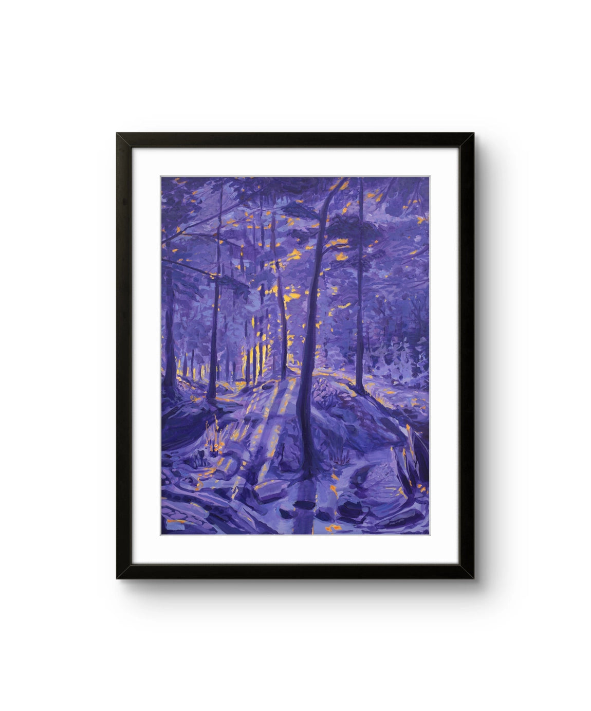 Fine art giclée trykket "Ledelys" av den norske kunstneren Sebastian Slotte, signert og nummeret i et begrenset opplag. 