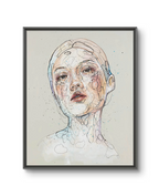 Kunsttrykket "Let it be" kommer på lerret, håndkolorert av Lea. 