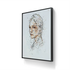 Liberty på lerret leveres med sort ramme