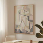 Kunsttrykket "Lucy" på lerret, håndkoloert av Ina Matho.