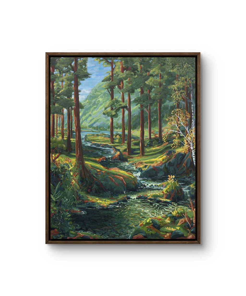 Maleriet "ly" av den norske samtidskunstneren Sebastian Slotte