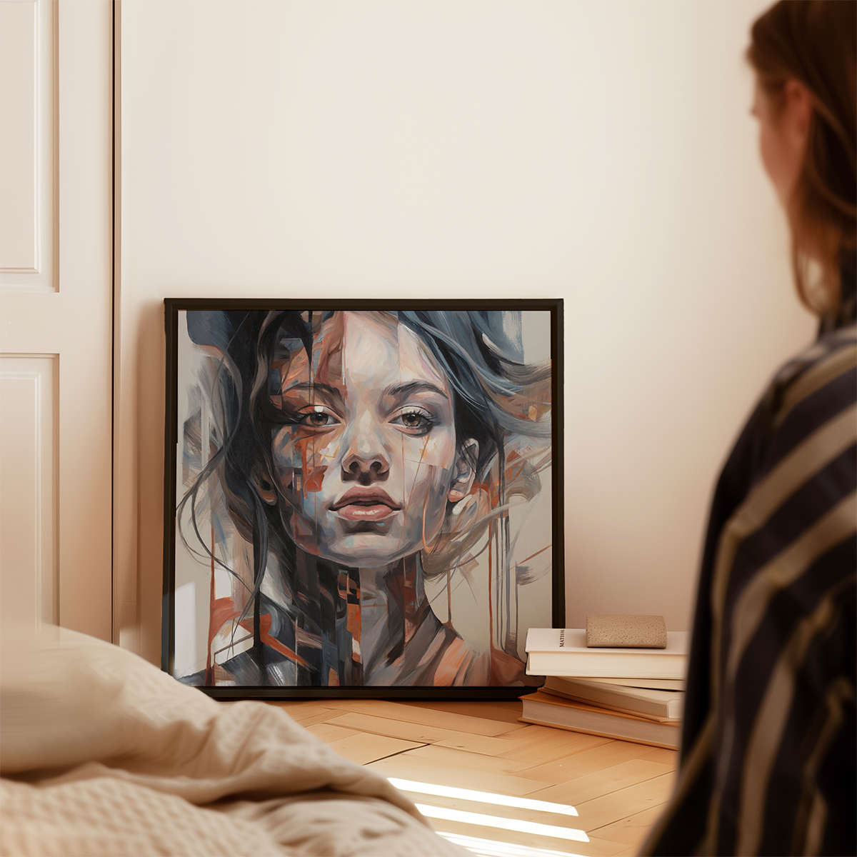 Kunstverket "Make my day" kommer i størrelsen 90 x 90 cm