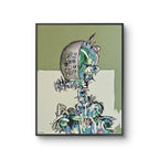 Maleriet "It’s all relative, time is unreal" av den norske samtidskunstneren Stian Borgen