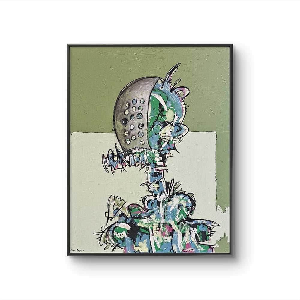 Maleriet "It’s all relative, time is unreal" av den norske samtidskunstneren Stian Borgen