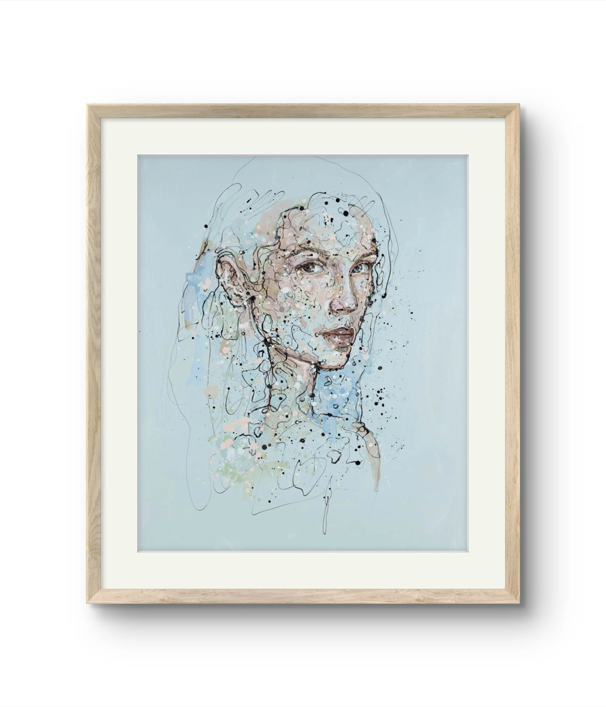 Fine art giclée trykket "Ocean" av den norske kunstneren Lea Alstad